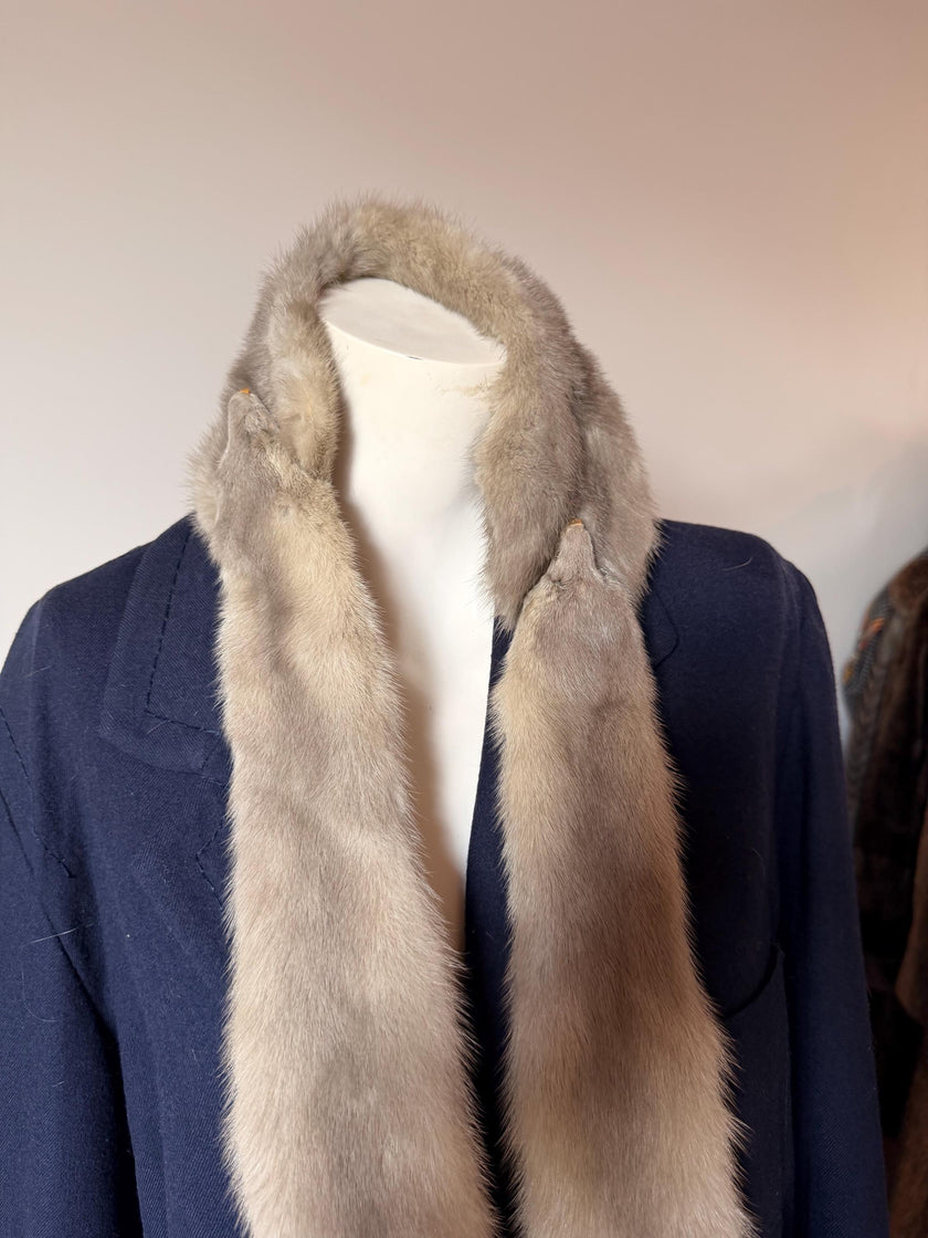 Silver Mink Fur Stole