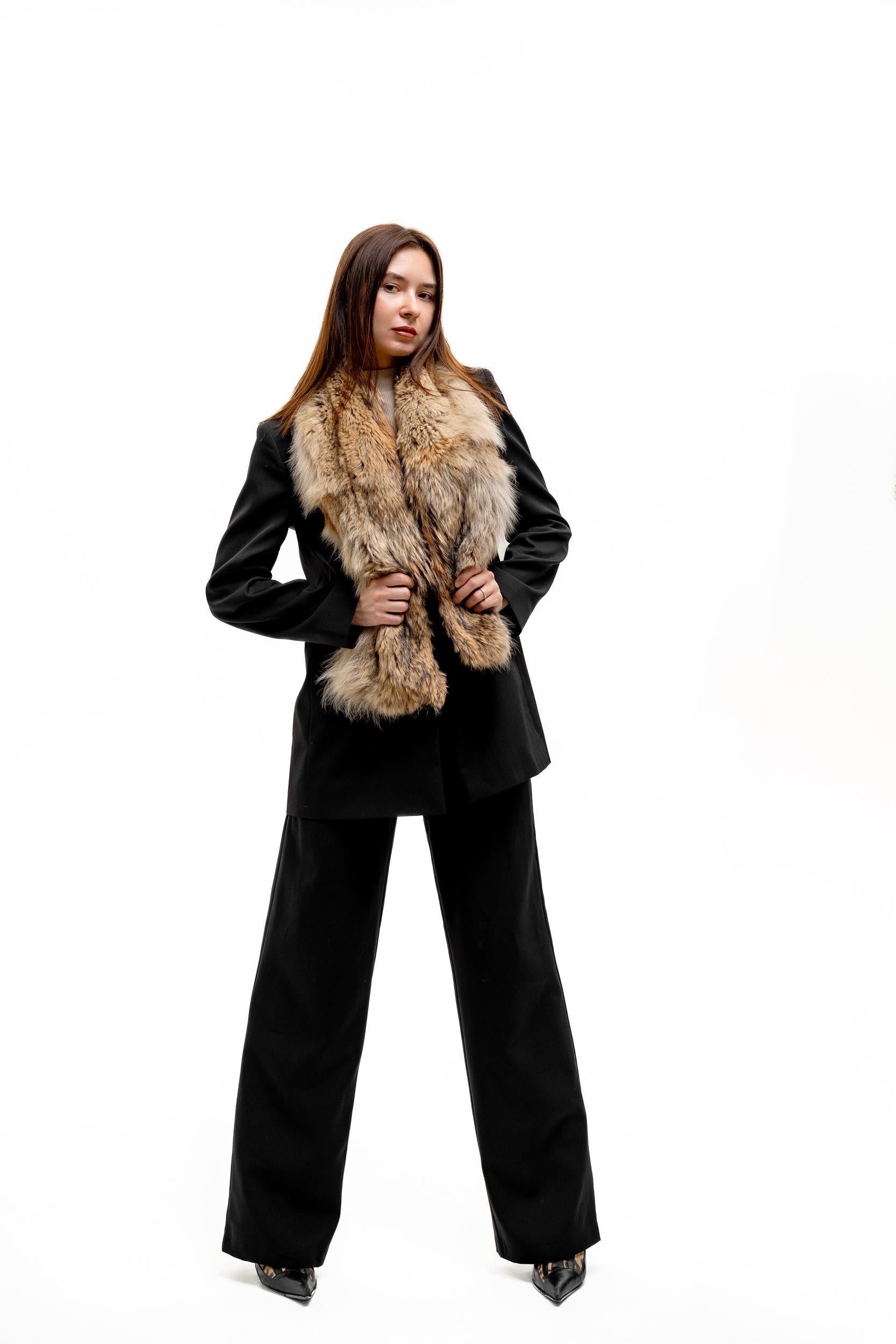 Coyote Fur Scarf