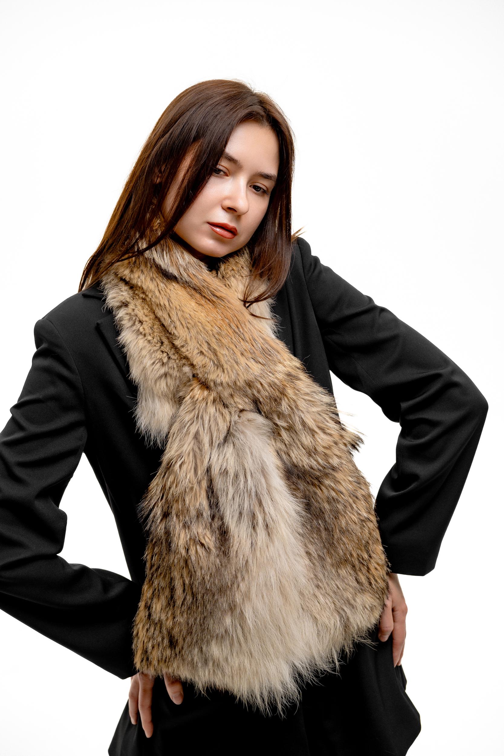 Coyote Fur Scarf