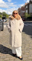 White Astrakhan Fur Coat