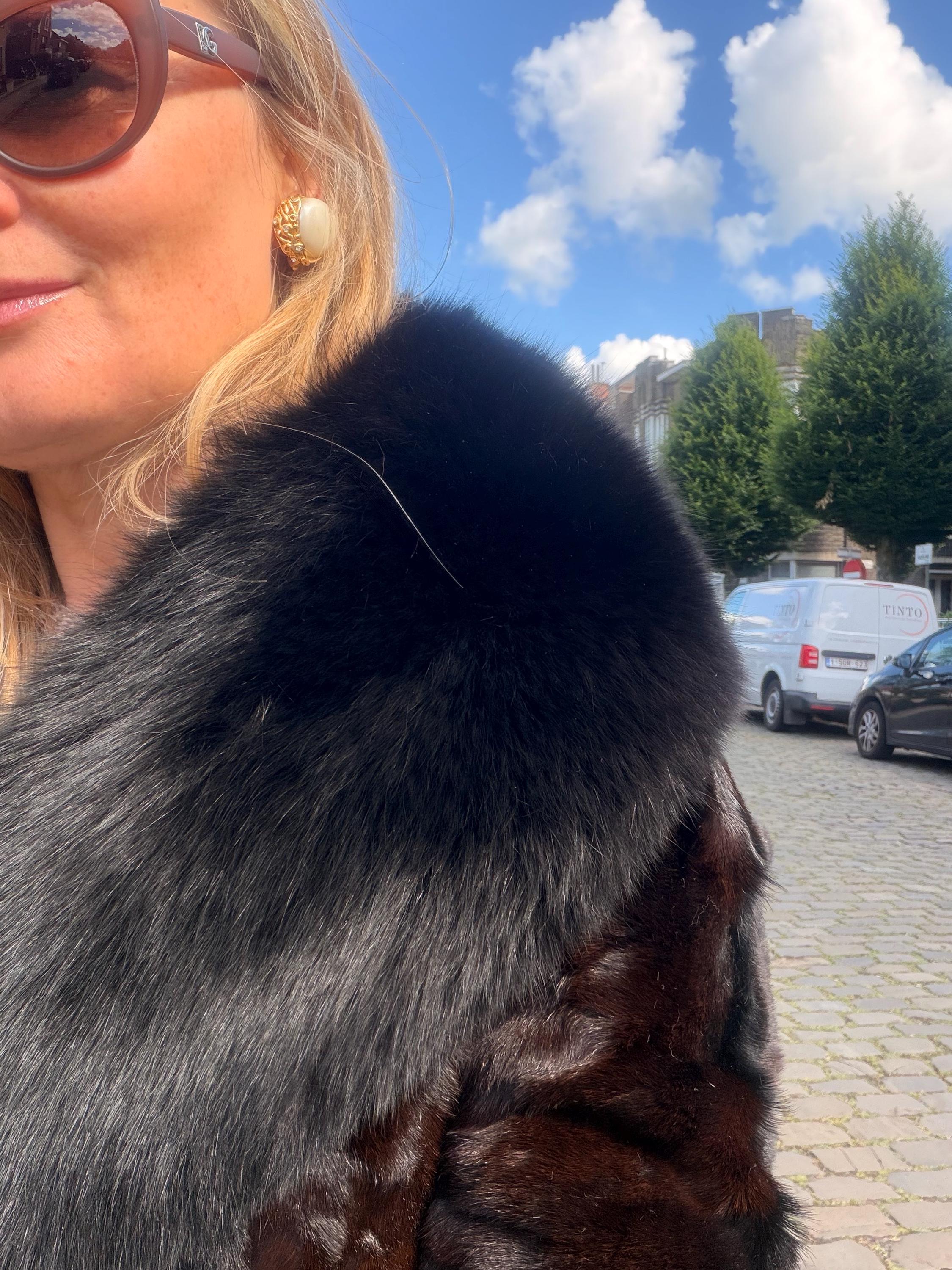 Brown Goat Fur Coat