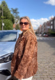 Brown Goat Fur Jacket