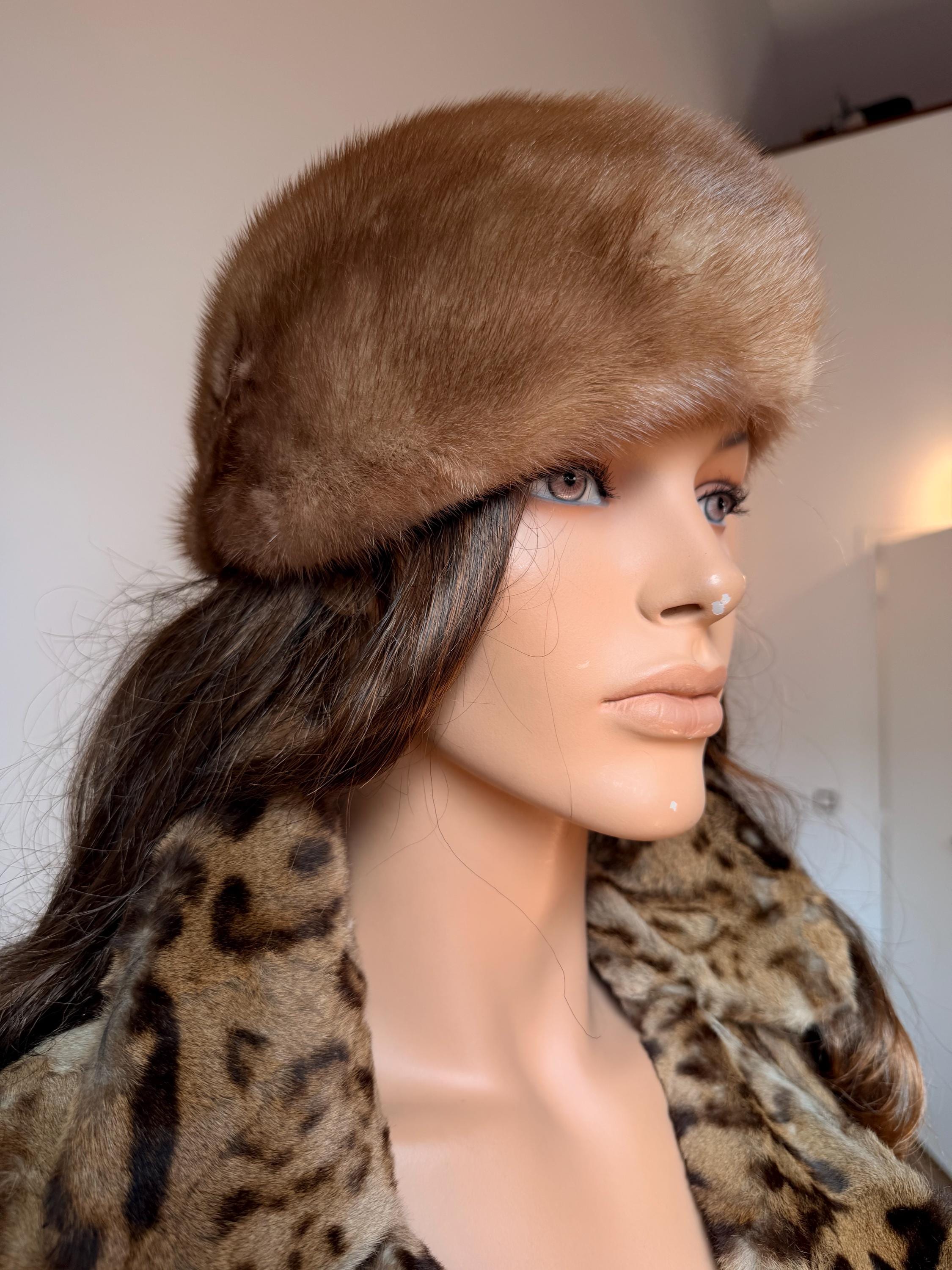 Pastel Mink Fur Beret