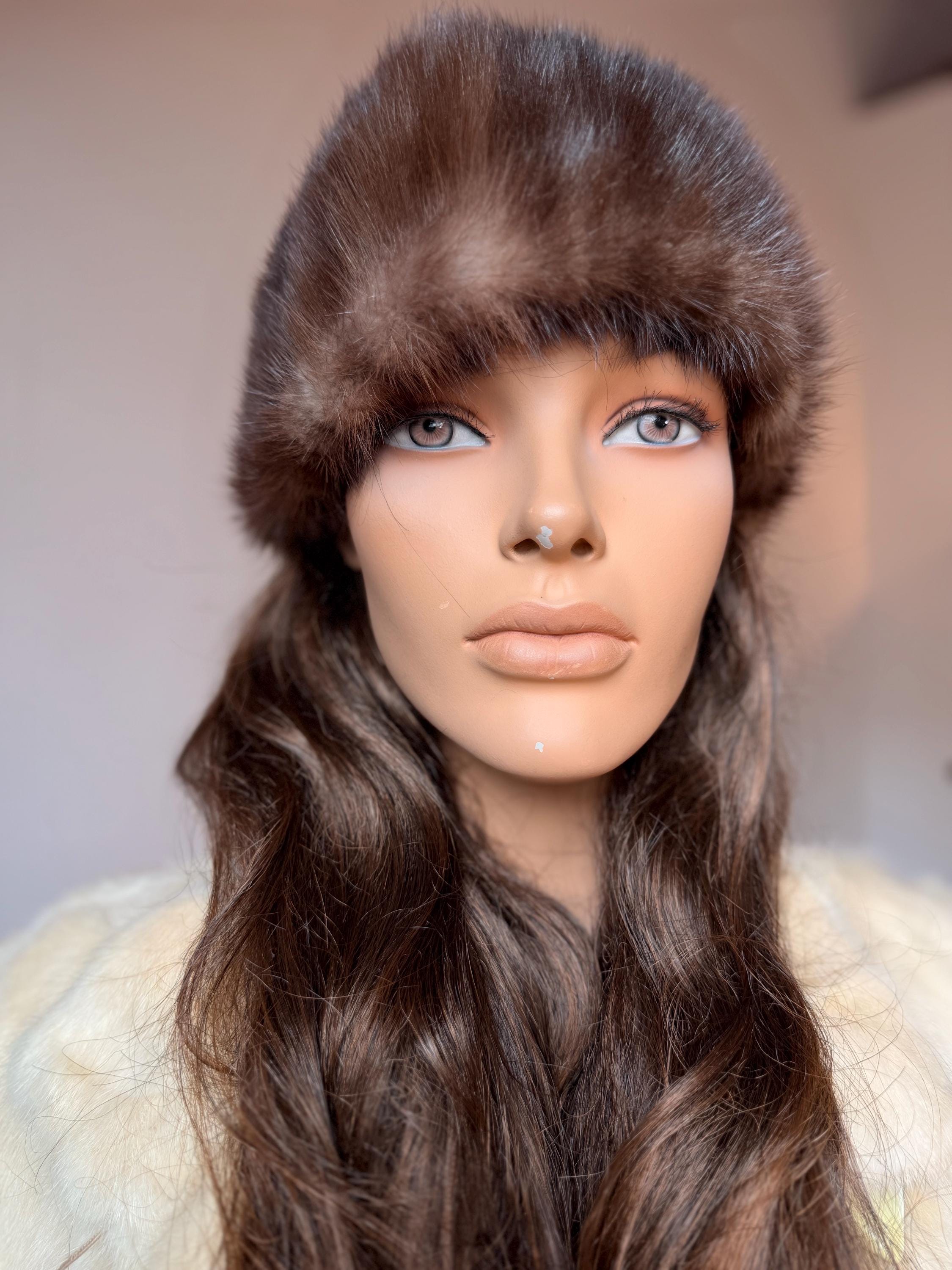 Grey Mink Fur Hat