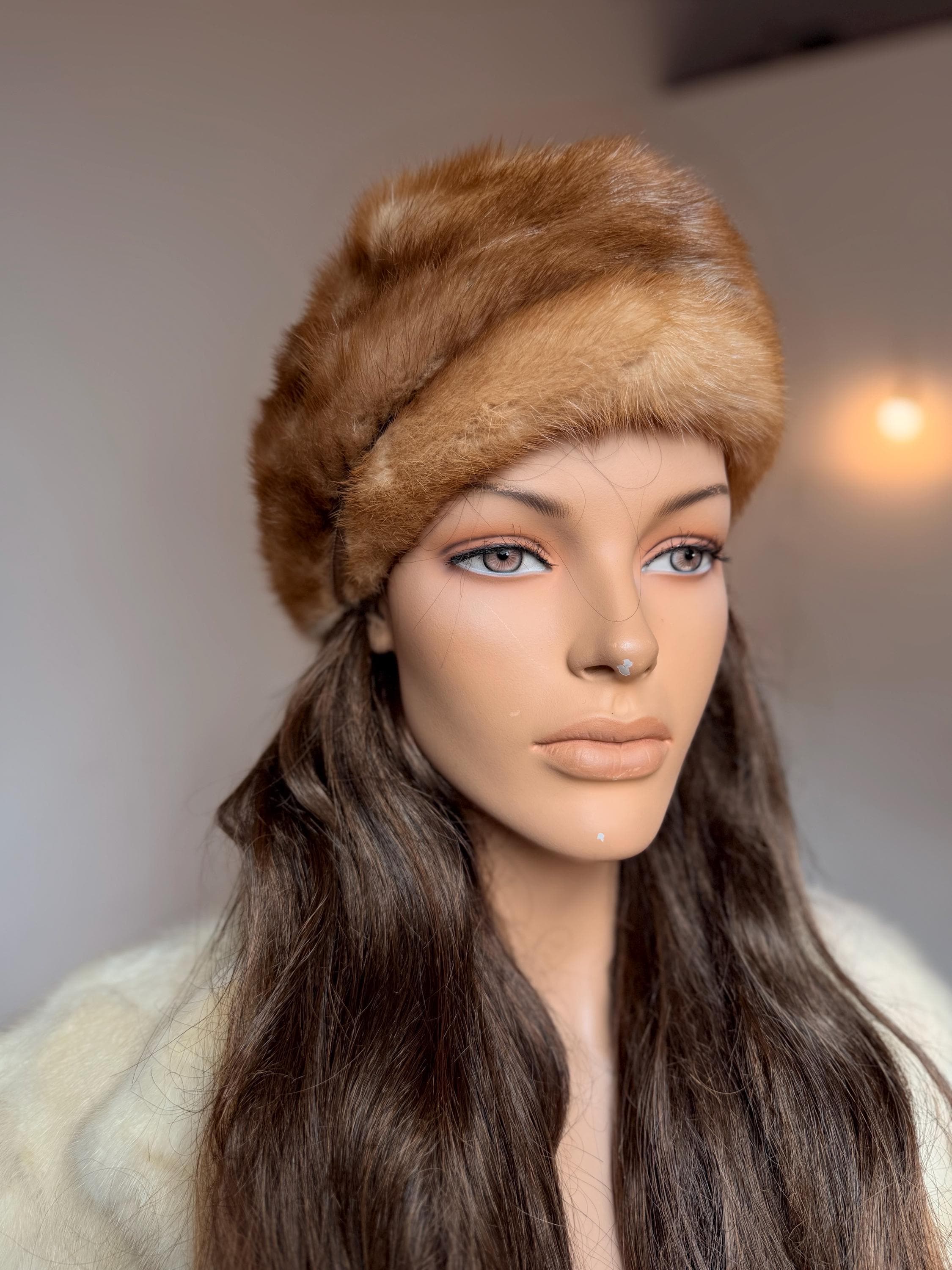 Pastel Mink Fur Hat