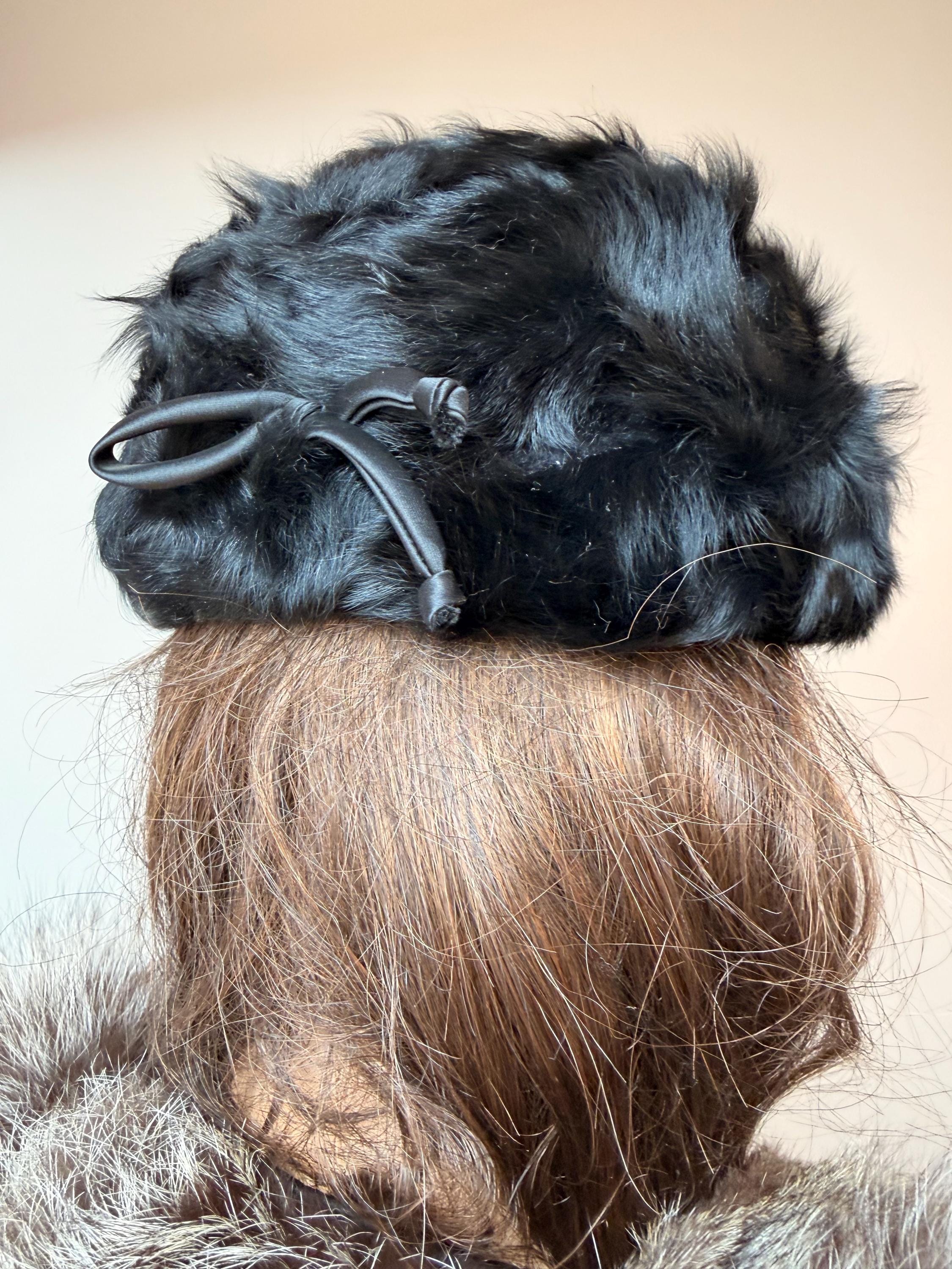 Vintage Goat Fur Hat