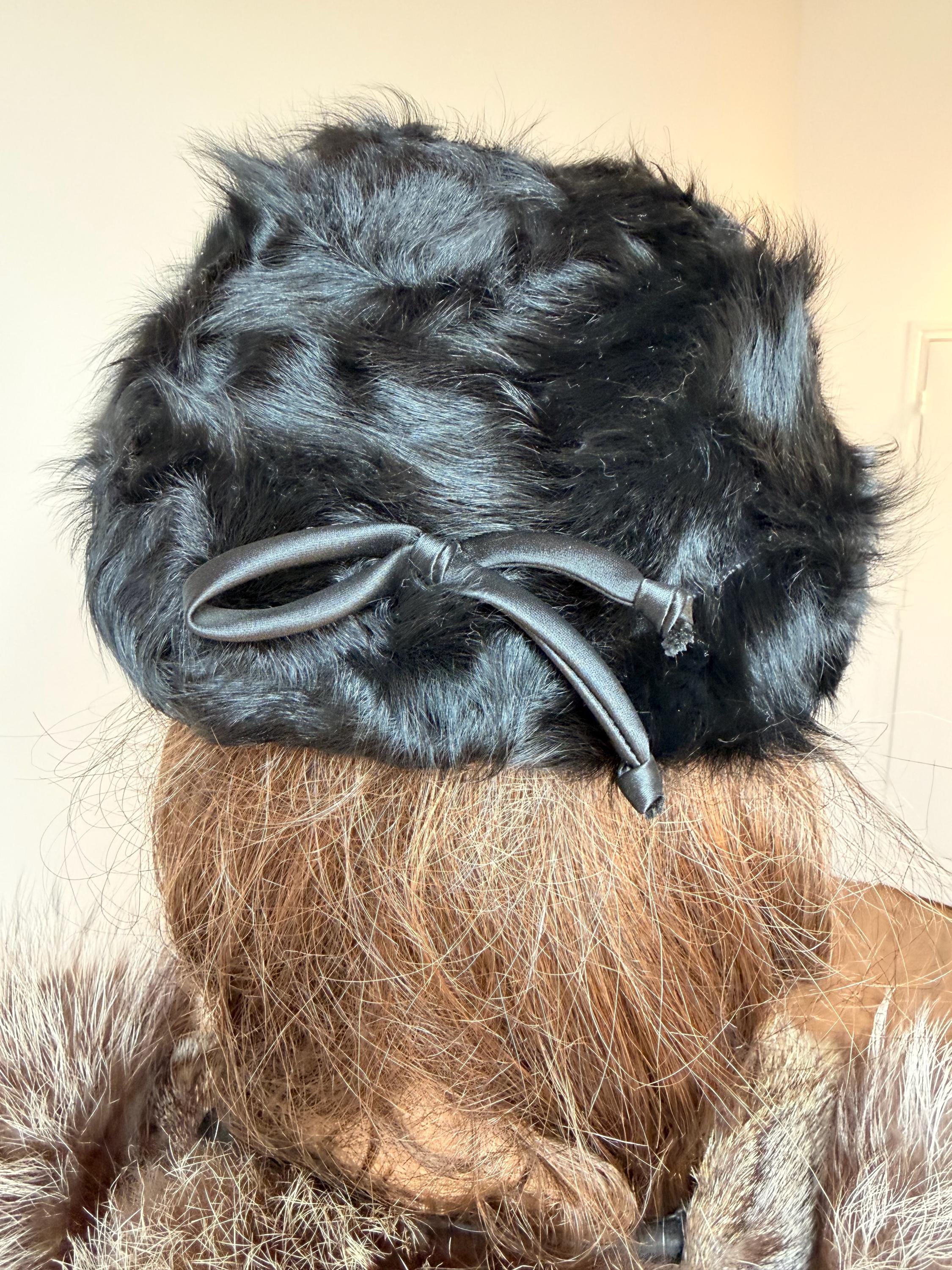 Vintage Goat Fur Hat