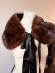 Set - Mink Fur Stole& Fur Bag
