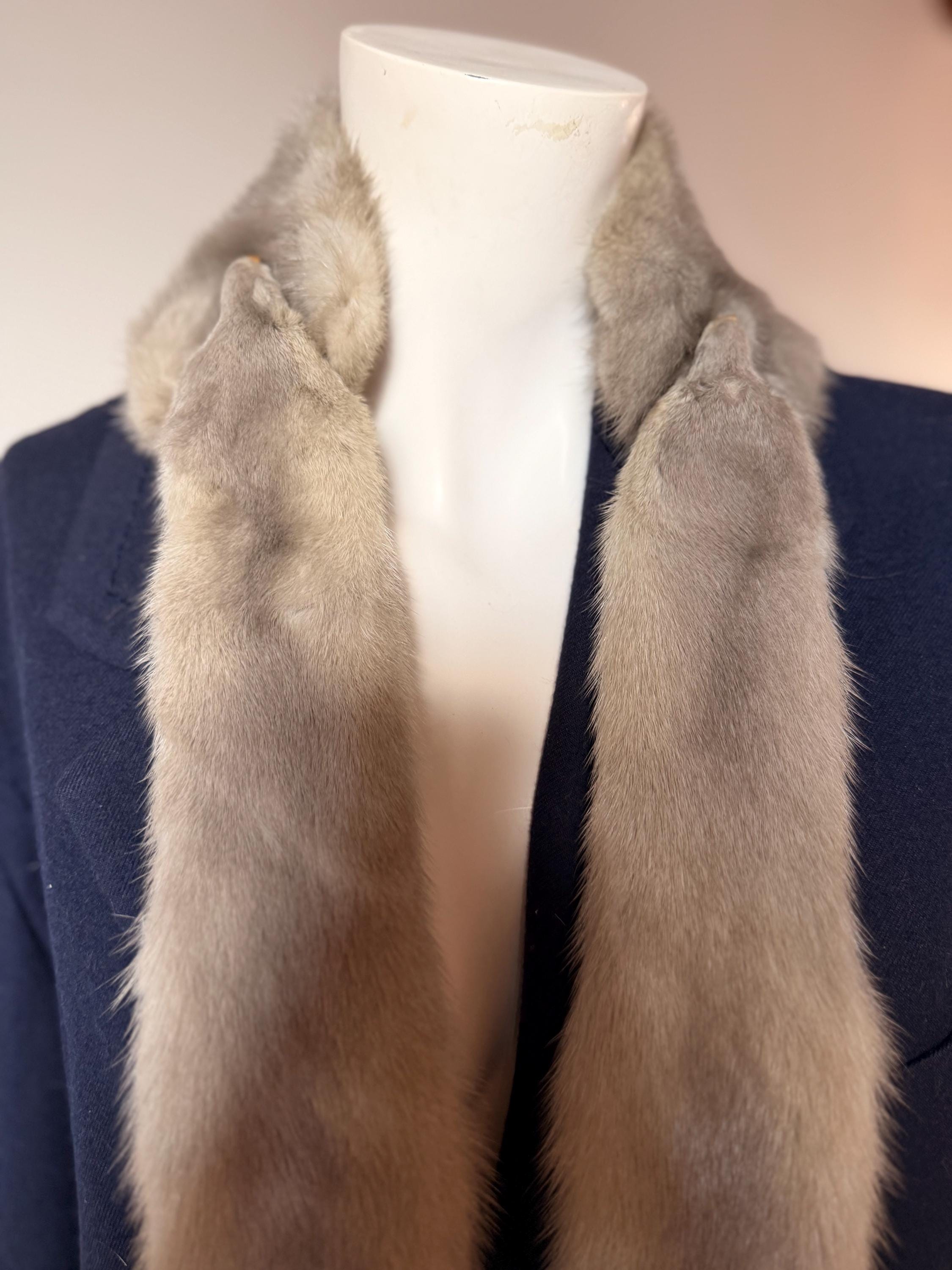 Silver Mink Fur Stole