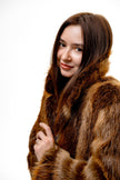 Beaver Fur Trench Coat