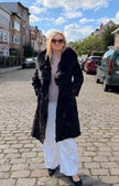Brown Goat Fur Coat