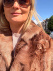 Brown Goat Fur Jacket