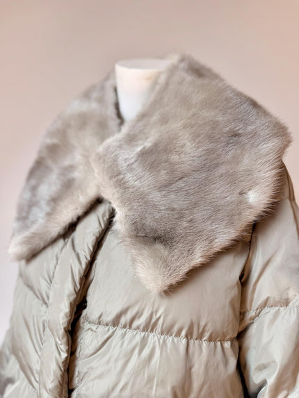 Set Mink Fur Collar&Cuffs