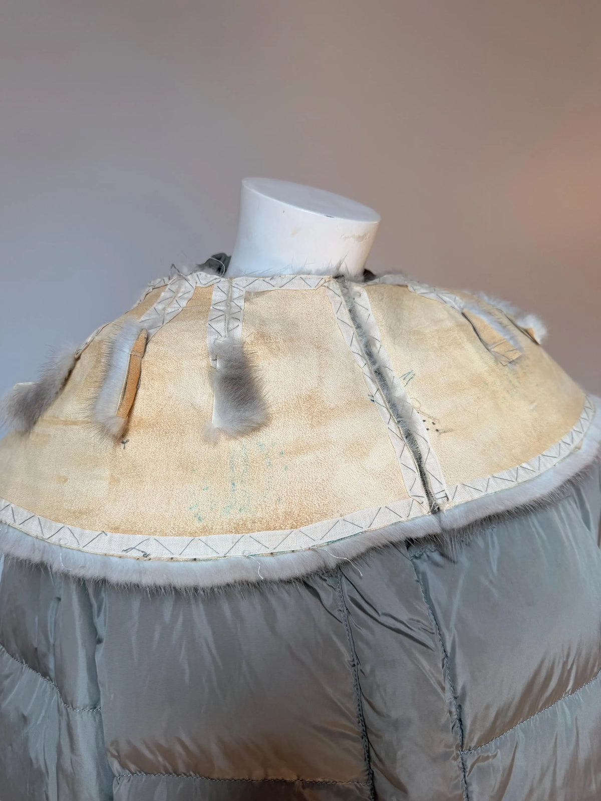 Set Mink Fur Collar&Cuffs