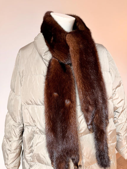Brown Mink Fur Stole