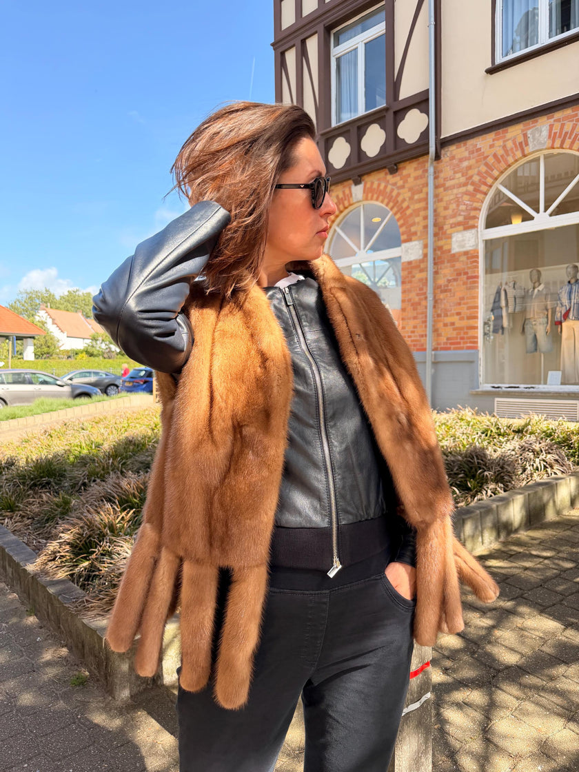 Mink Fur Vest  – S/M