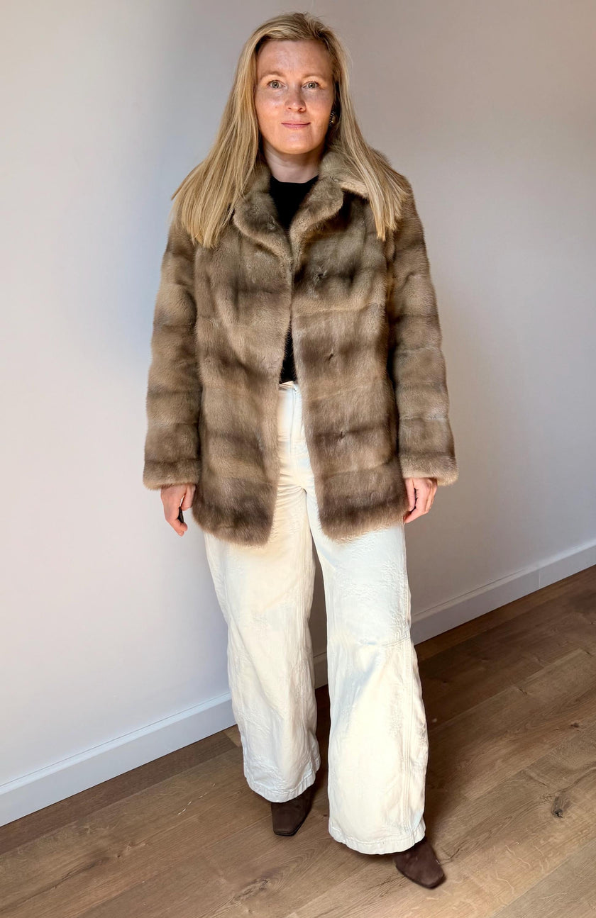 Sapphire Mink Fur Jacket - S/M