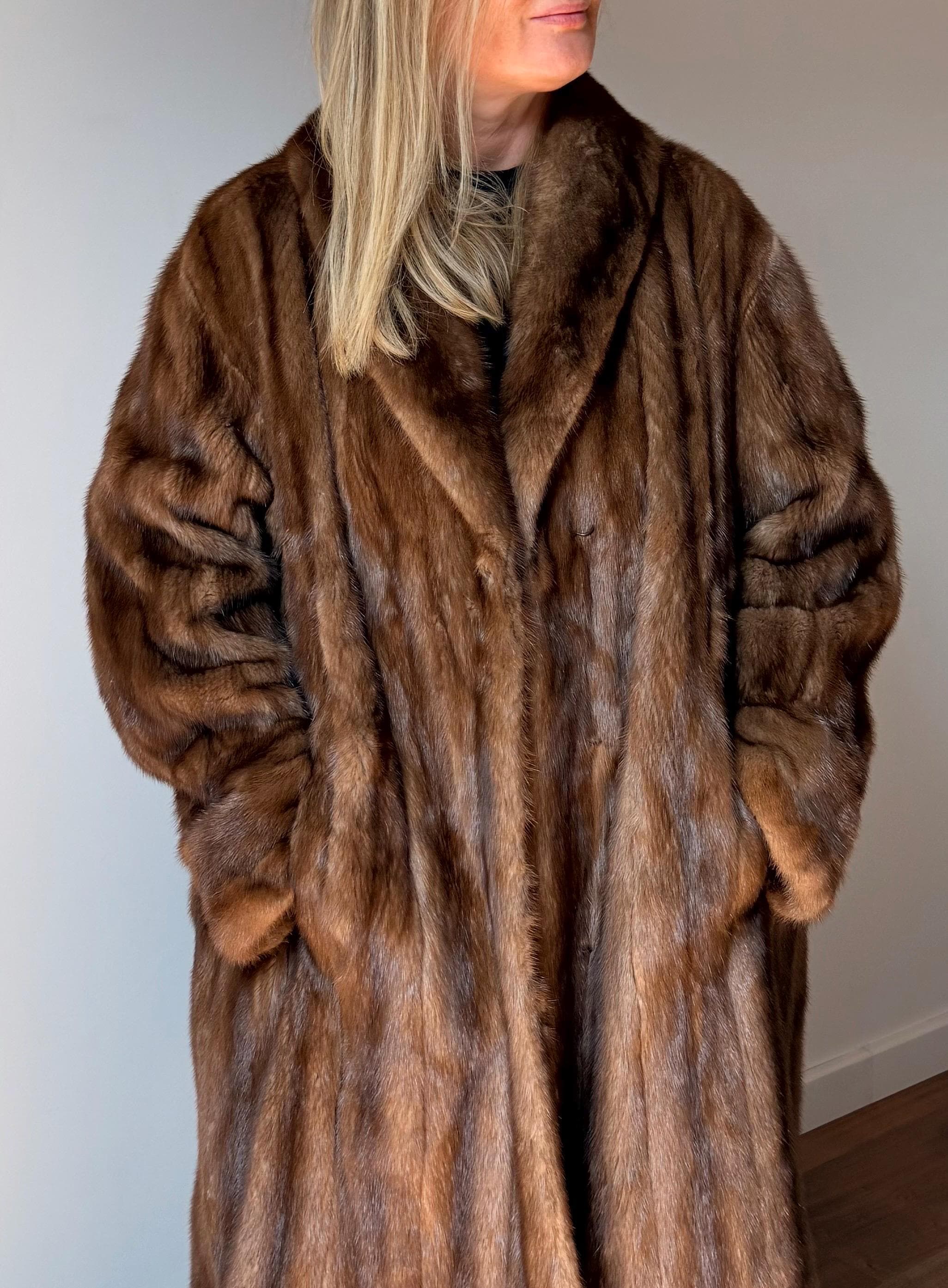 Saga Mink Fur Coat - L-4X