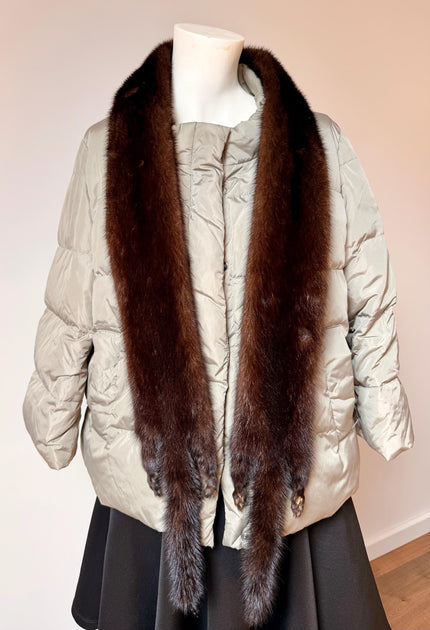 Brown Mink Fur Stole