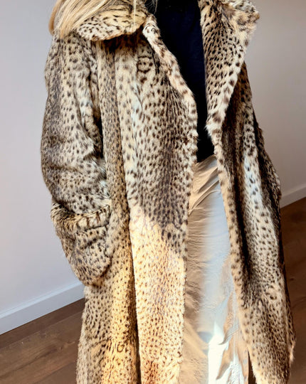 Leopard Print Fur Coat – M-XL