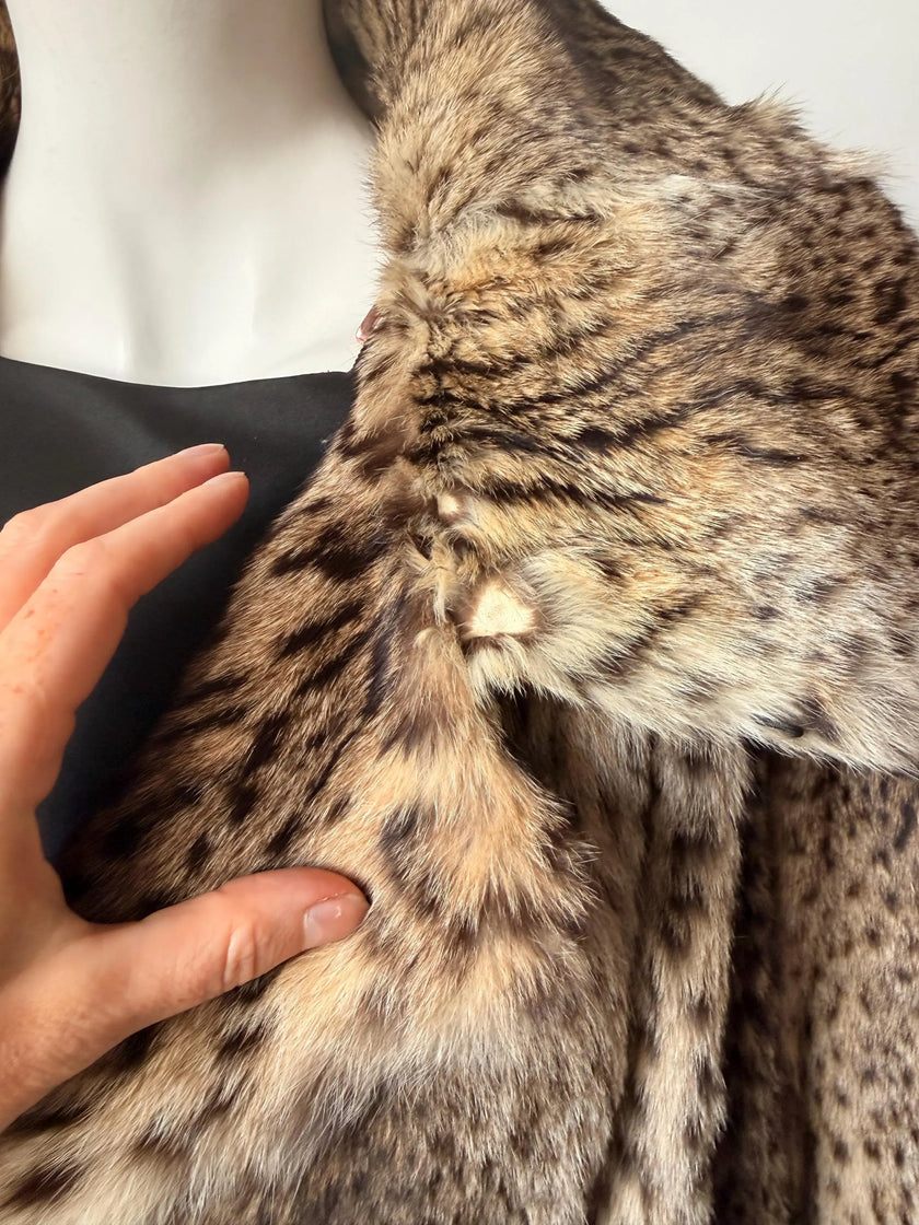 Leopard Print Fur Coat – M-XL