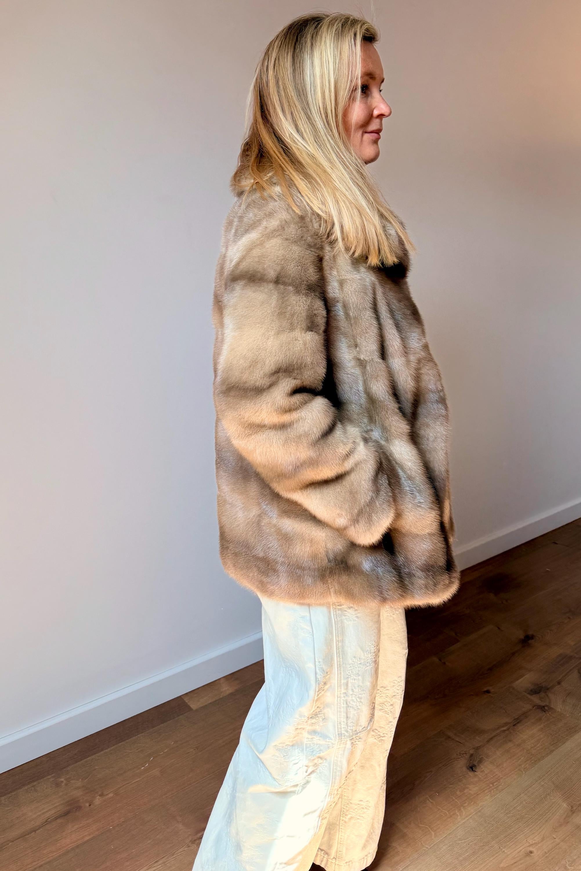 Sapphire Mink Fur Jacket - S/M