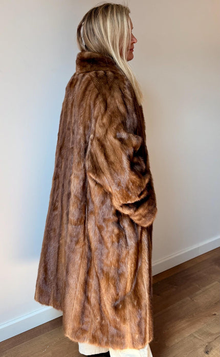 Saga Mink Fur Coat - L-4X
