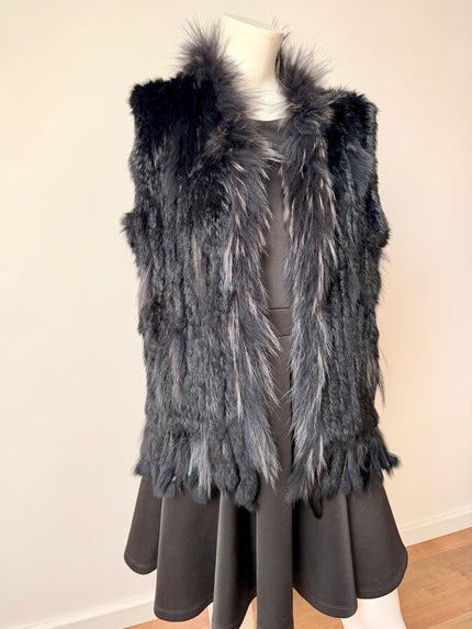Rabbut Fur Vest - S-M