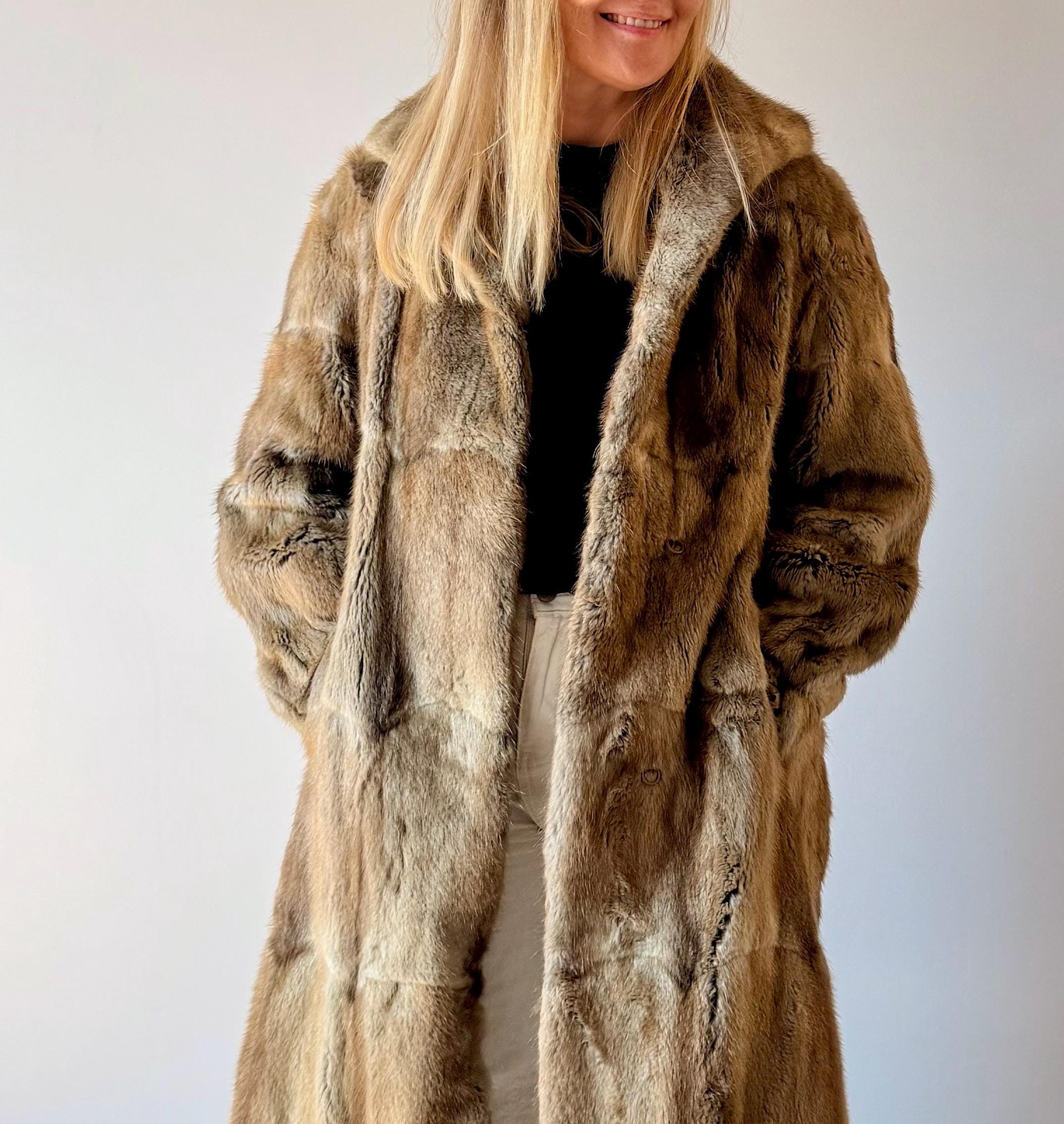 Muskrat Fur Coat - M/L