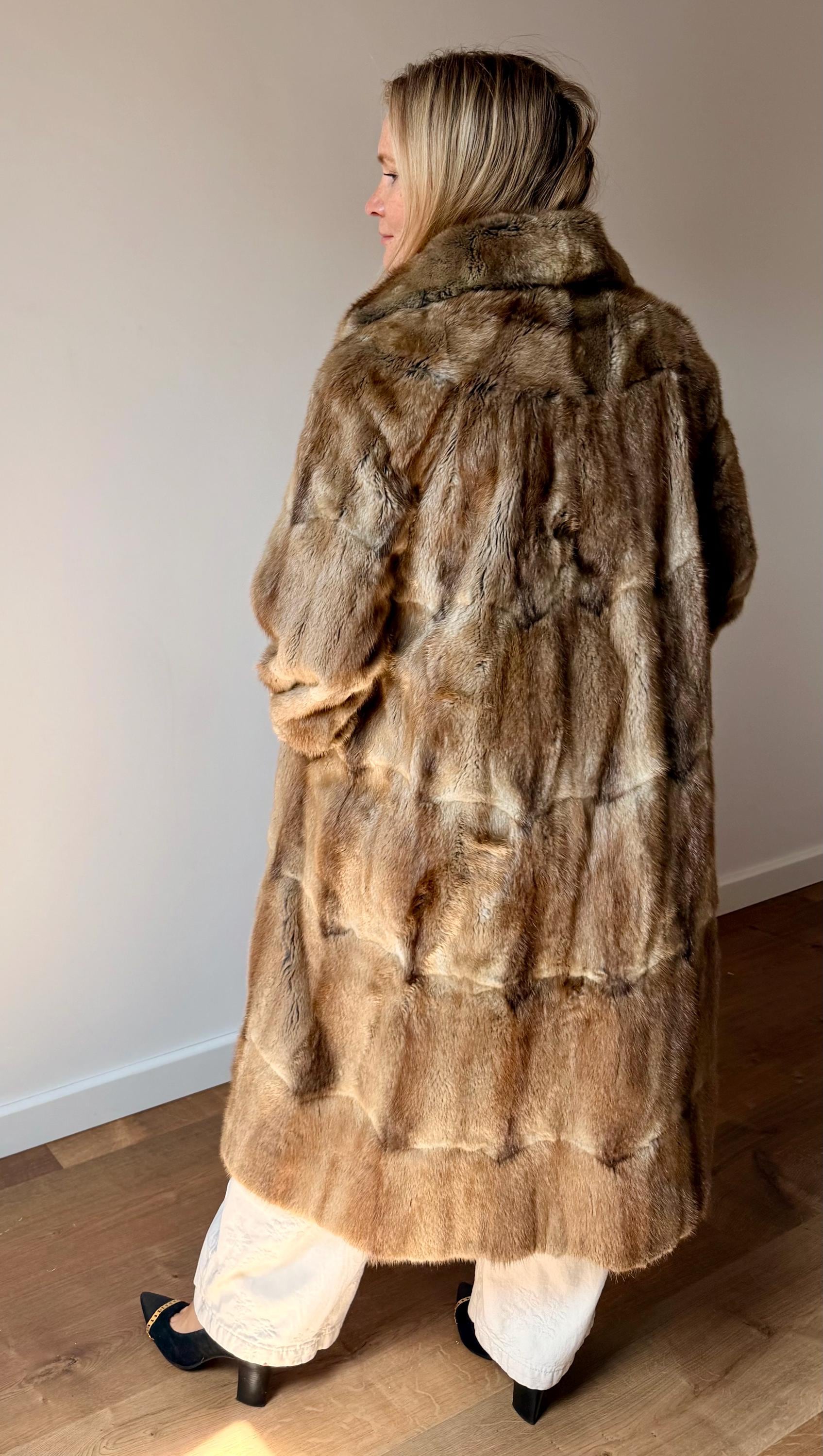 Muskrat Fur Coat - M/L