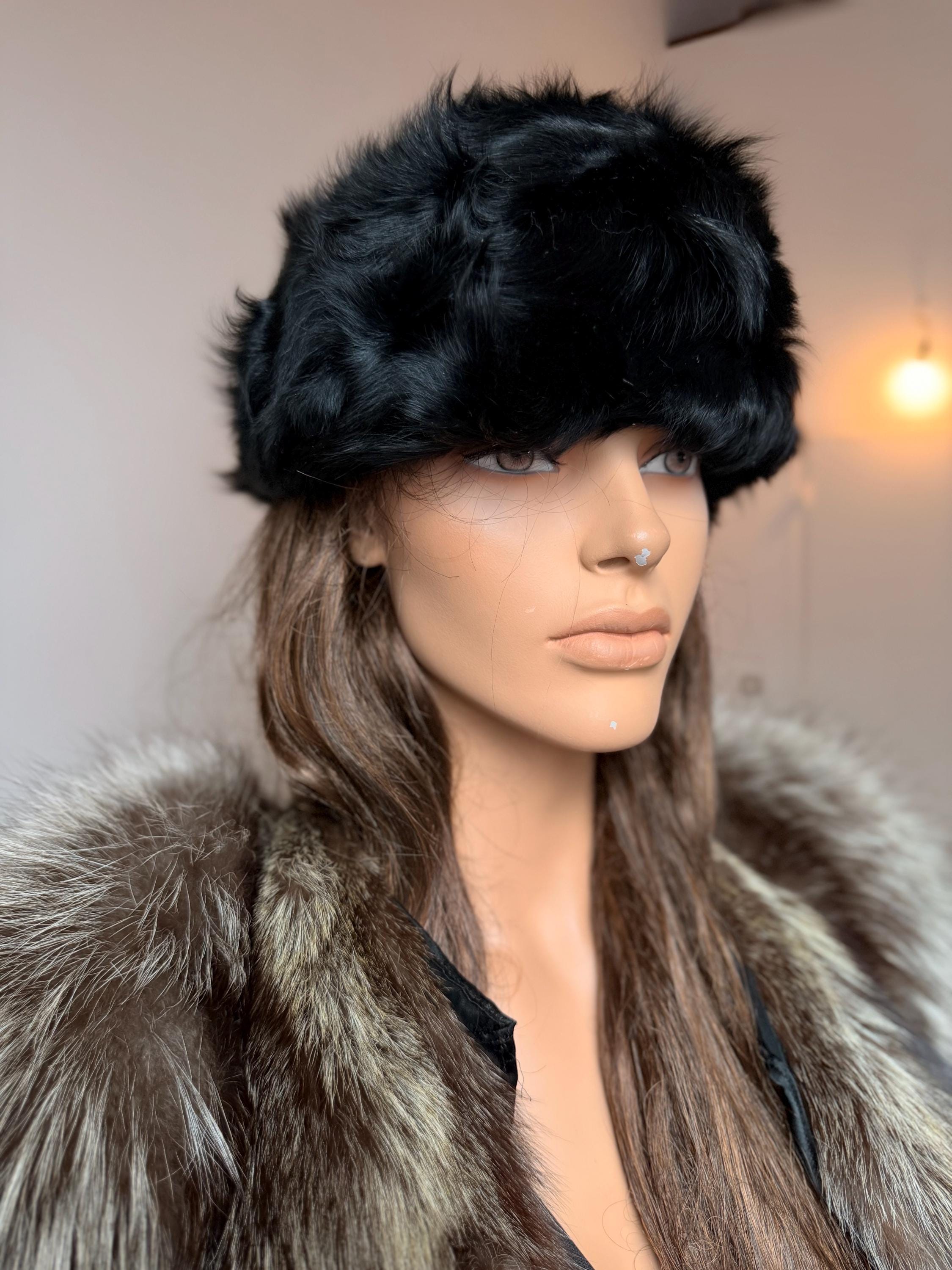 vintage-black-genuine-fur-hat-1990s